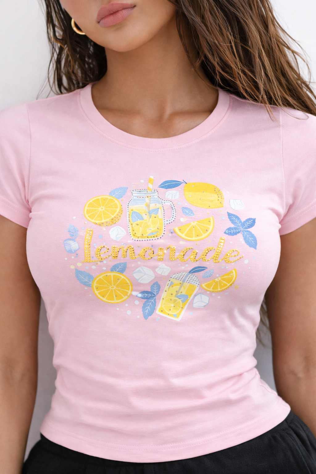 RǏWYÑ | Lemon Splash Baby Tee