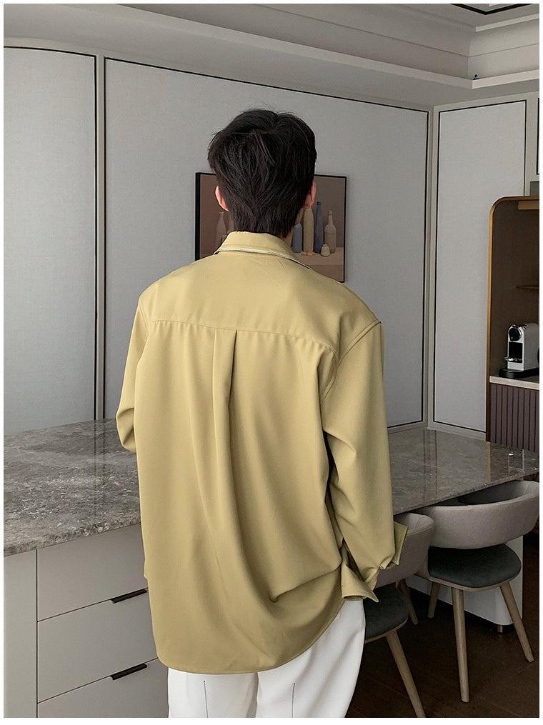 RIWYN Zip it up Collar Baggy Shirt
