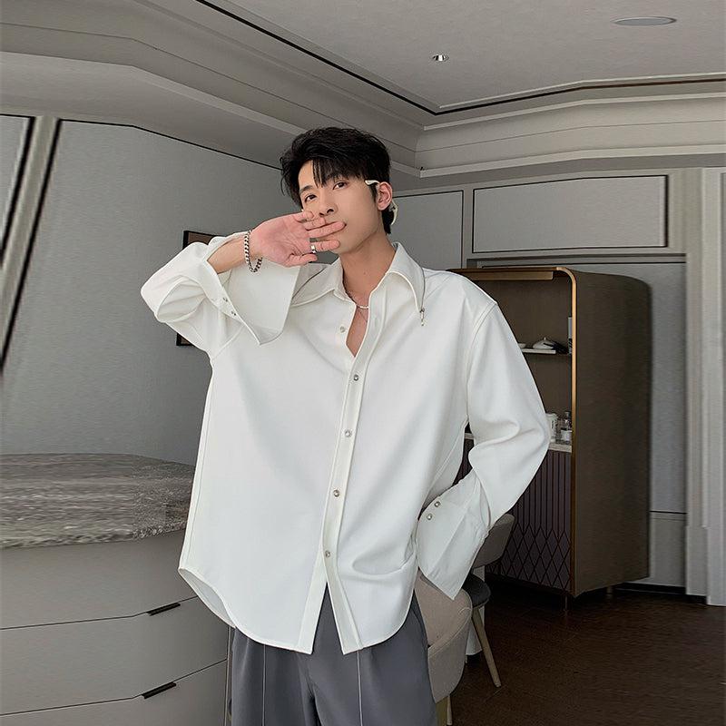 RIWYN Zip it up Collar Baggy Shirt