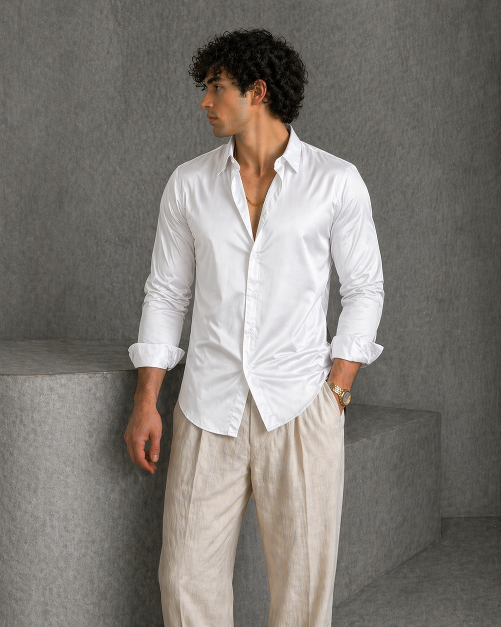 RIWYN After Hours Satin Shirt