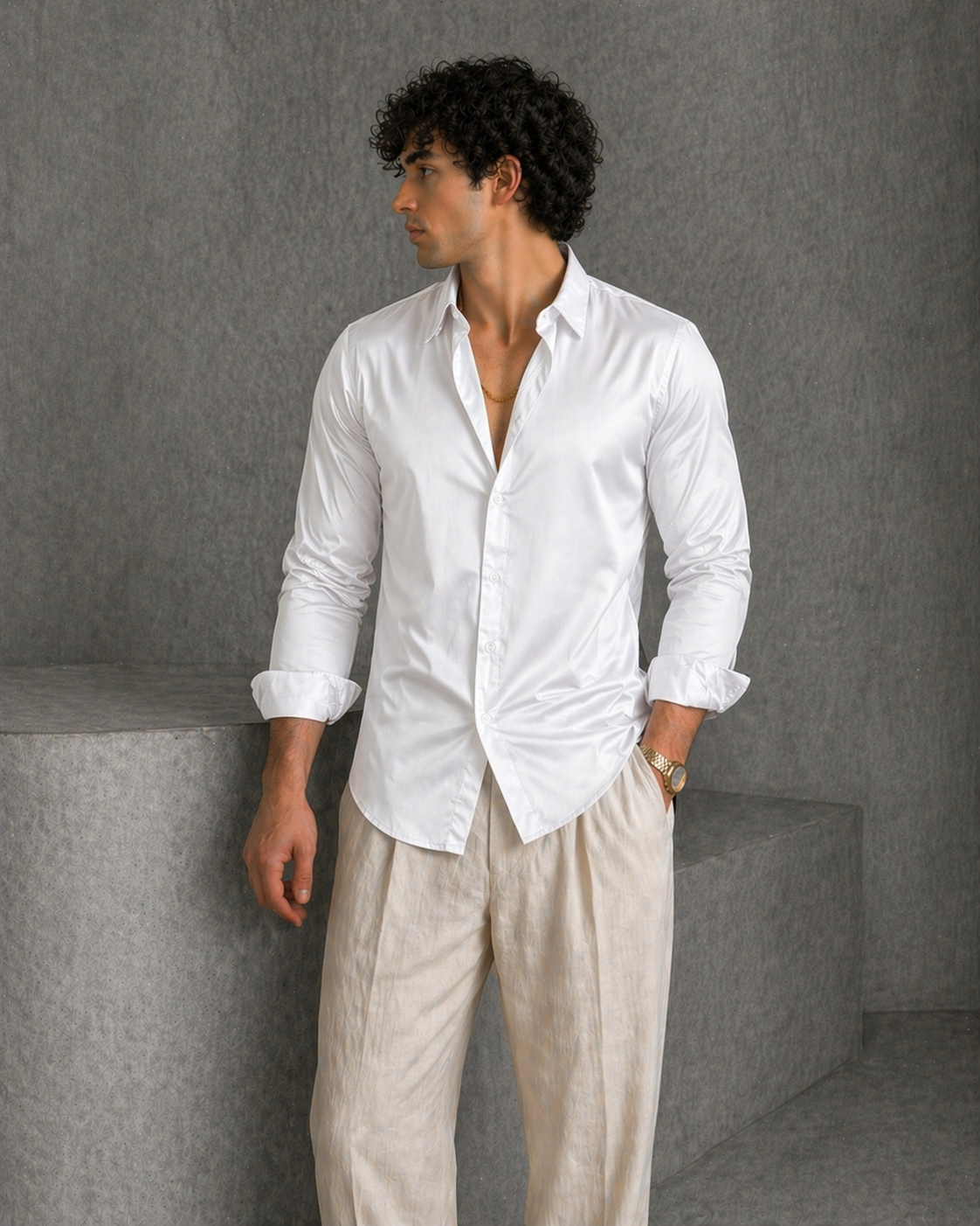 RIWYN After Hours Satin Shirt