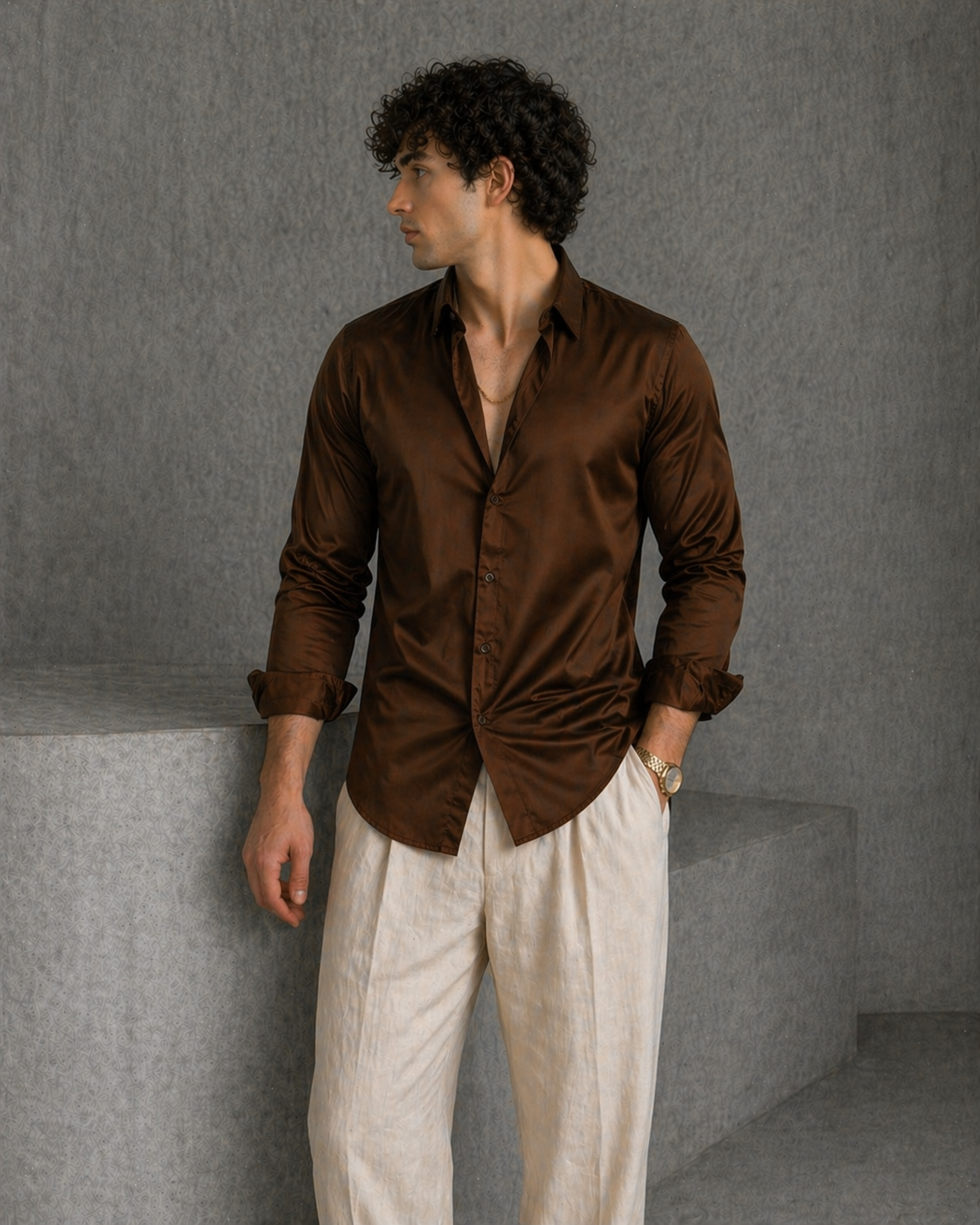 RIWYN After Hours Satin Shirt