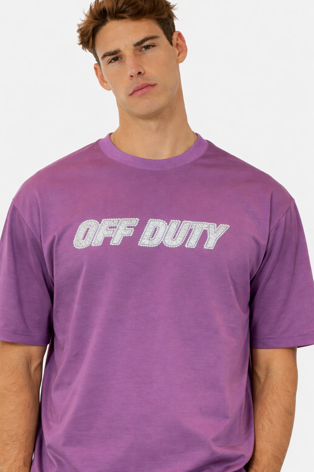 RIWYN Metallic Accent Graphic Tee