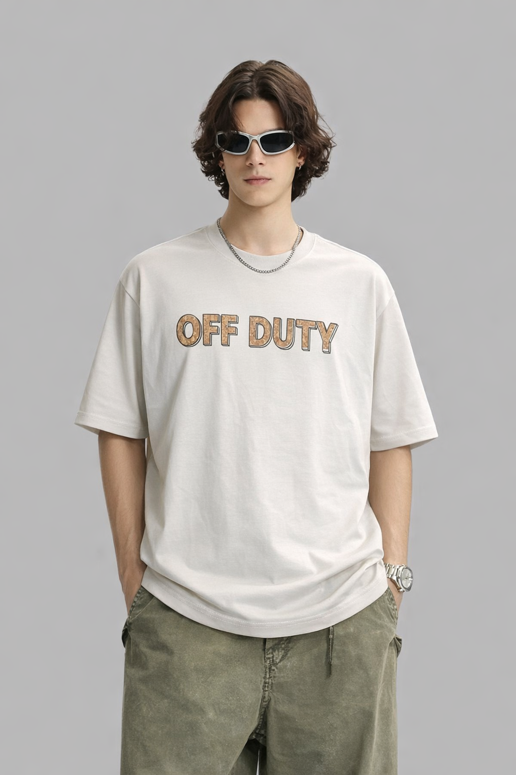 RIWYN Off Duty Outlined Cork Print Graphic Tee