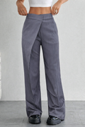 RǏWYÑ | Off Front Pleat Tailored Trousers