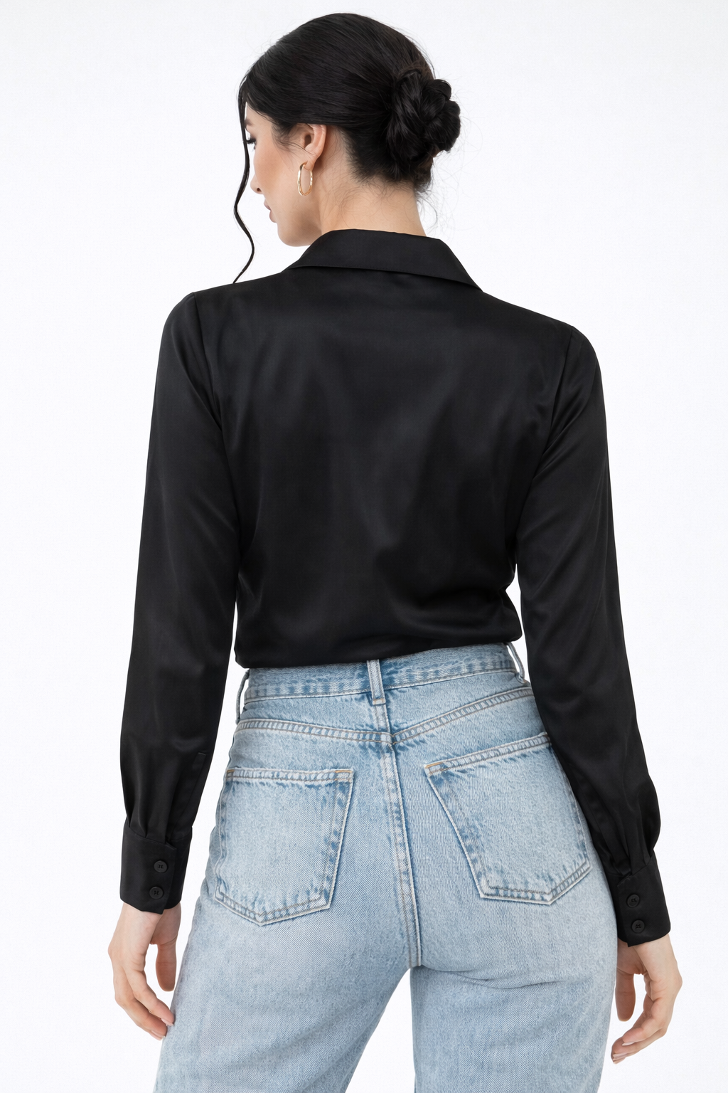 RǏWYÑ | Cowl Neck Collared Blouse