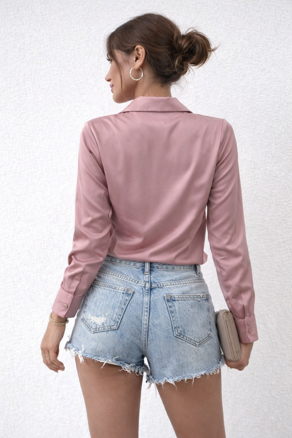 RǏWYÑ | Cowl Neck Collared Blouse
