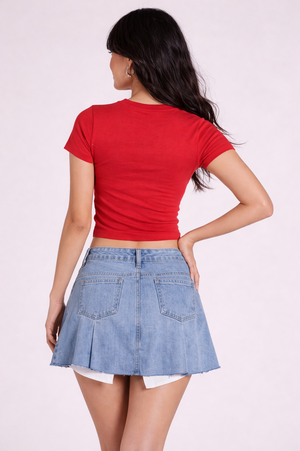 RǏWYÑ | Pearl Heart Baby Tee