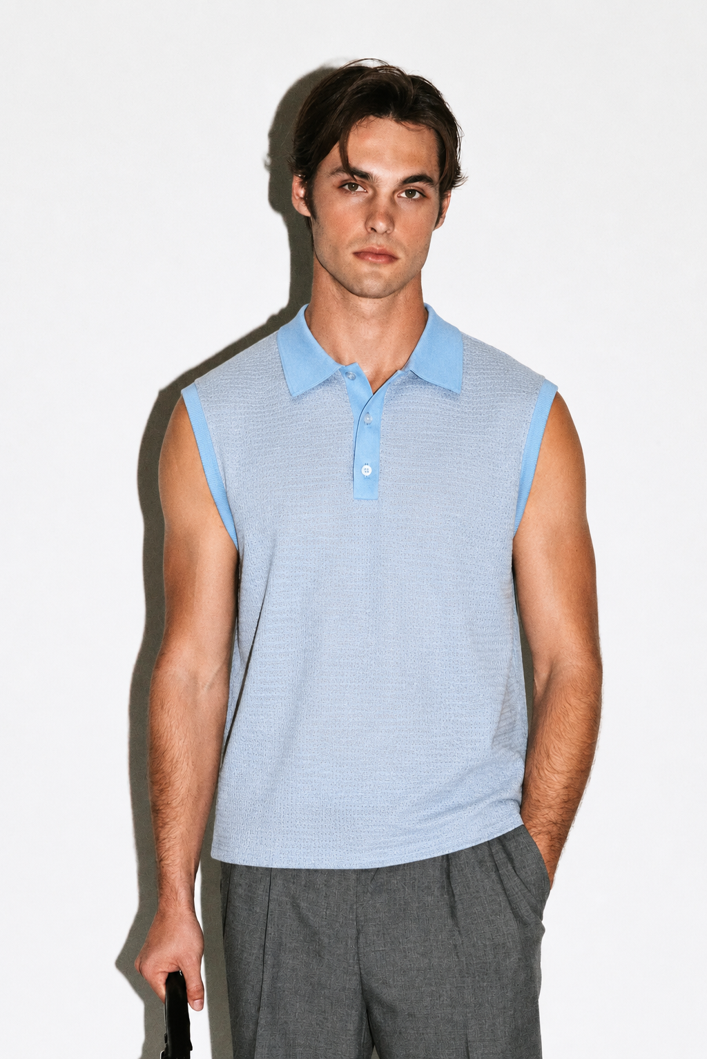 RIWYN Summer Polo Vest T-shirt