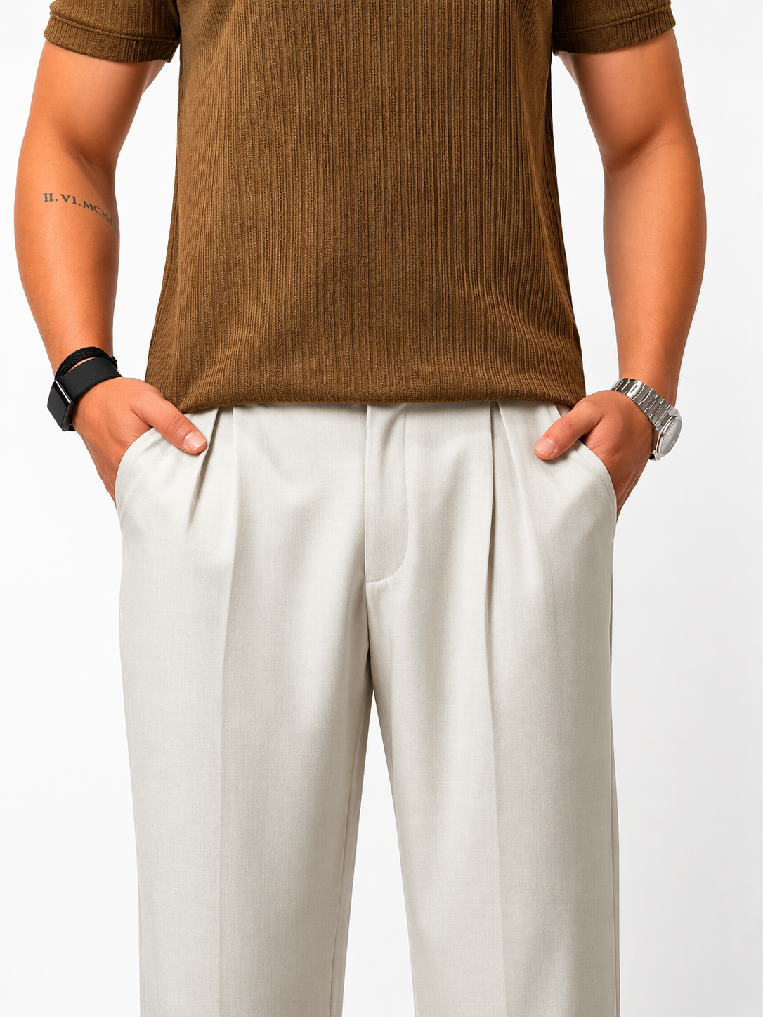RIWYN Kyoto Pleats Relaxed Trousers