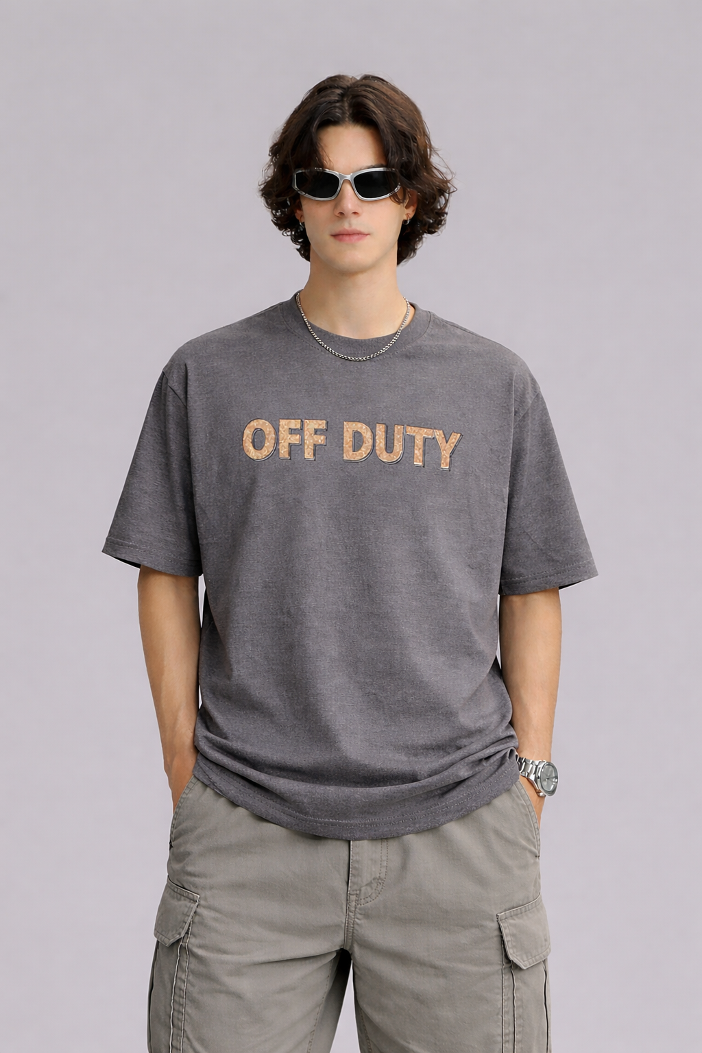 RIWYN Off Duty Outlined Cork Print Graphic Tee