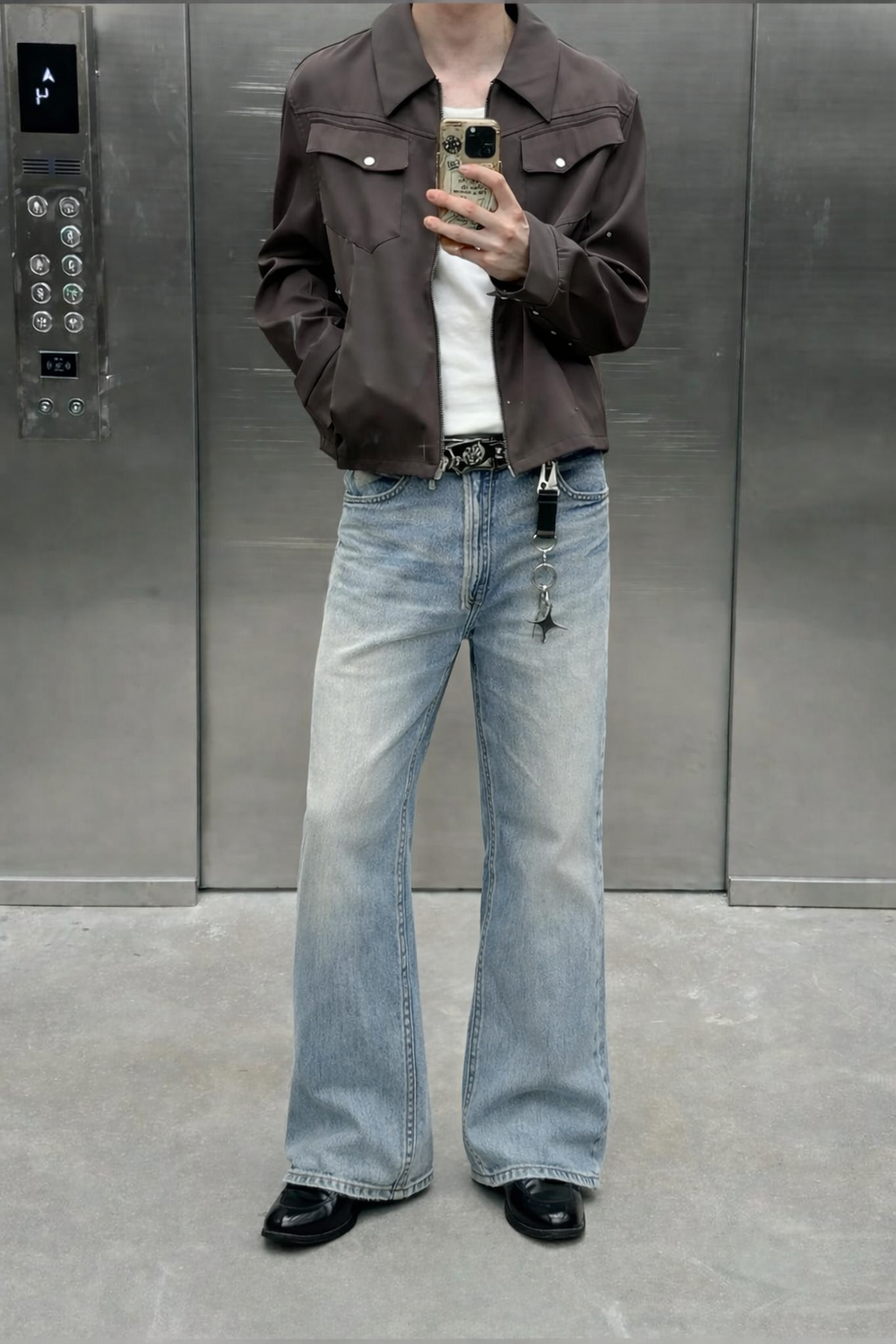 RIWYN Blue Hype Wash Bootcut Jeans