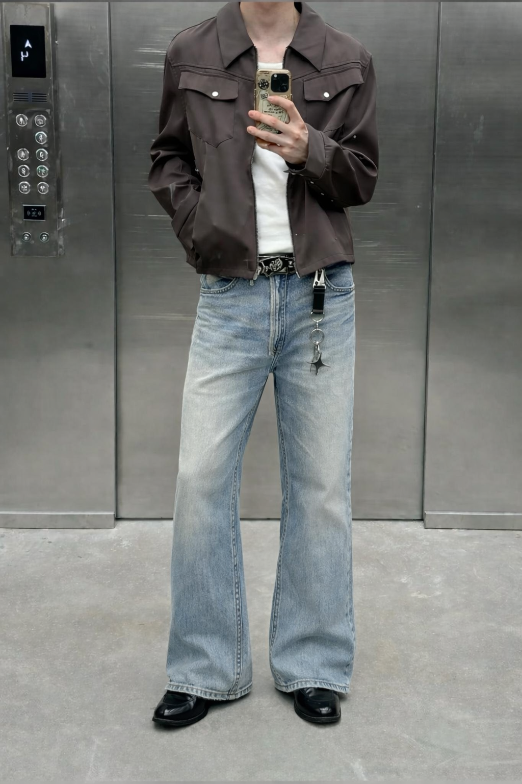 RIWYN Blue Hype Wash Bootcut Jeans