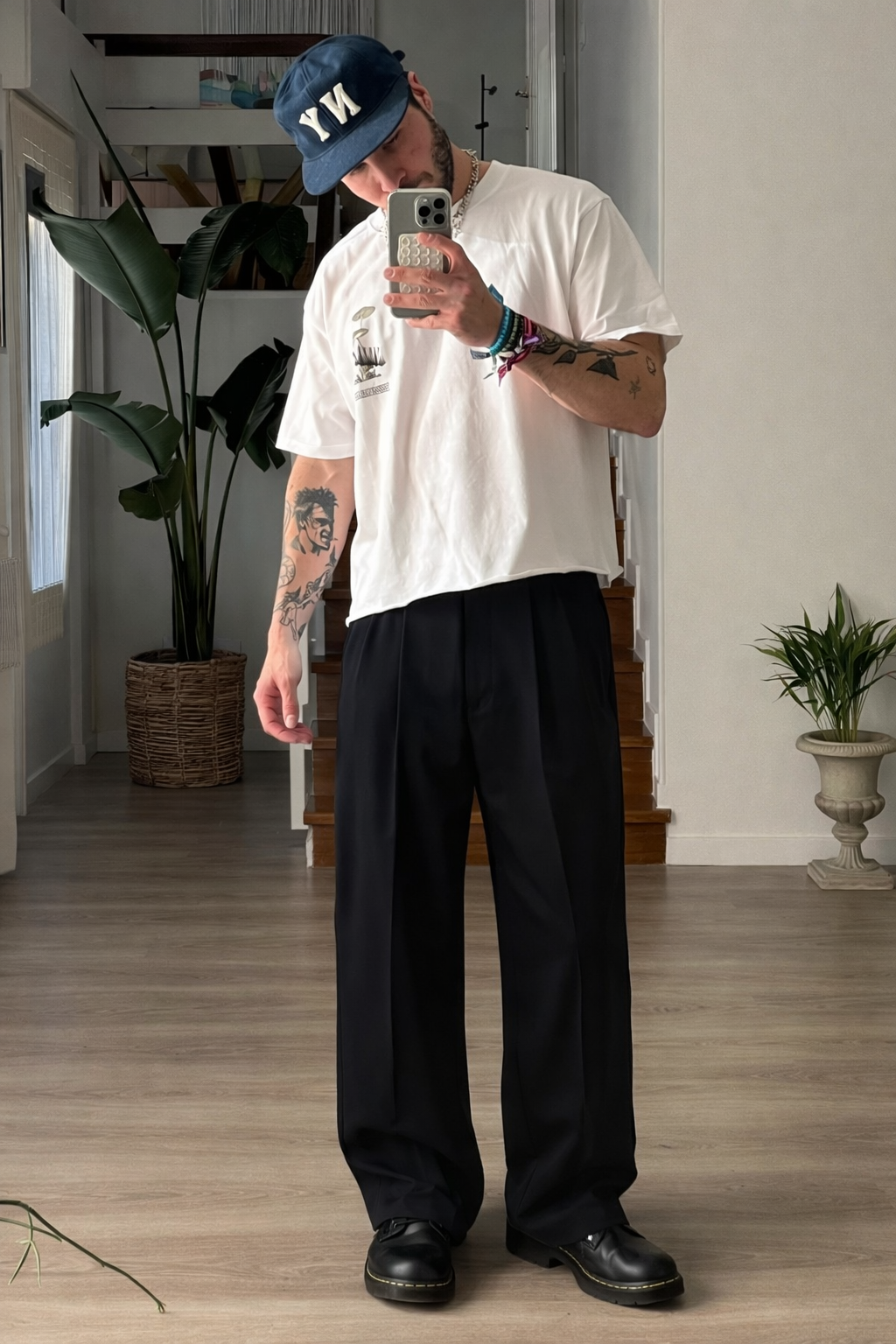 RIWYN Korean Baggy Loose Fit Pants For Men