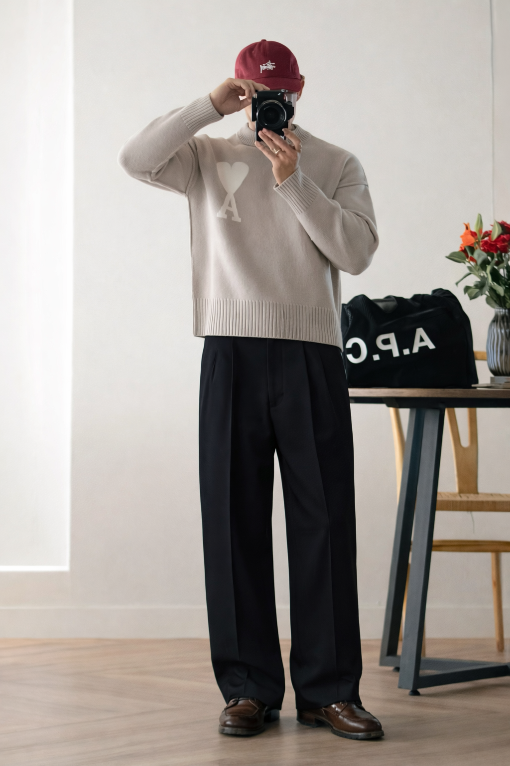 RIWYN Korean Baggy Loose Fit Pants For Men