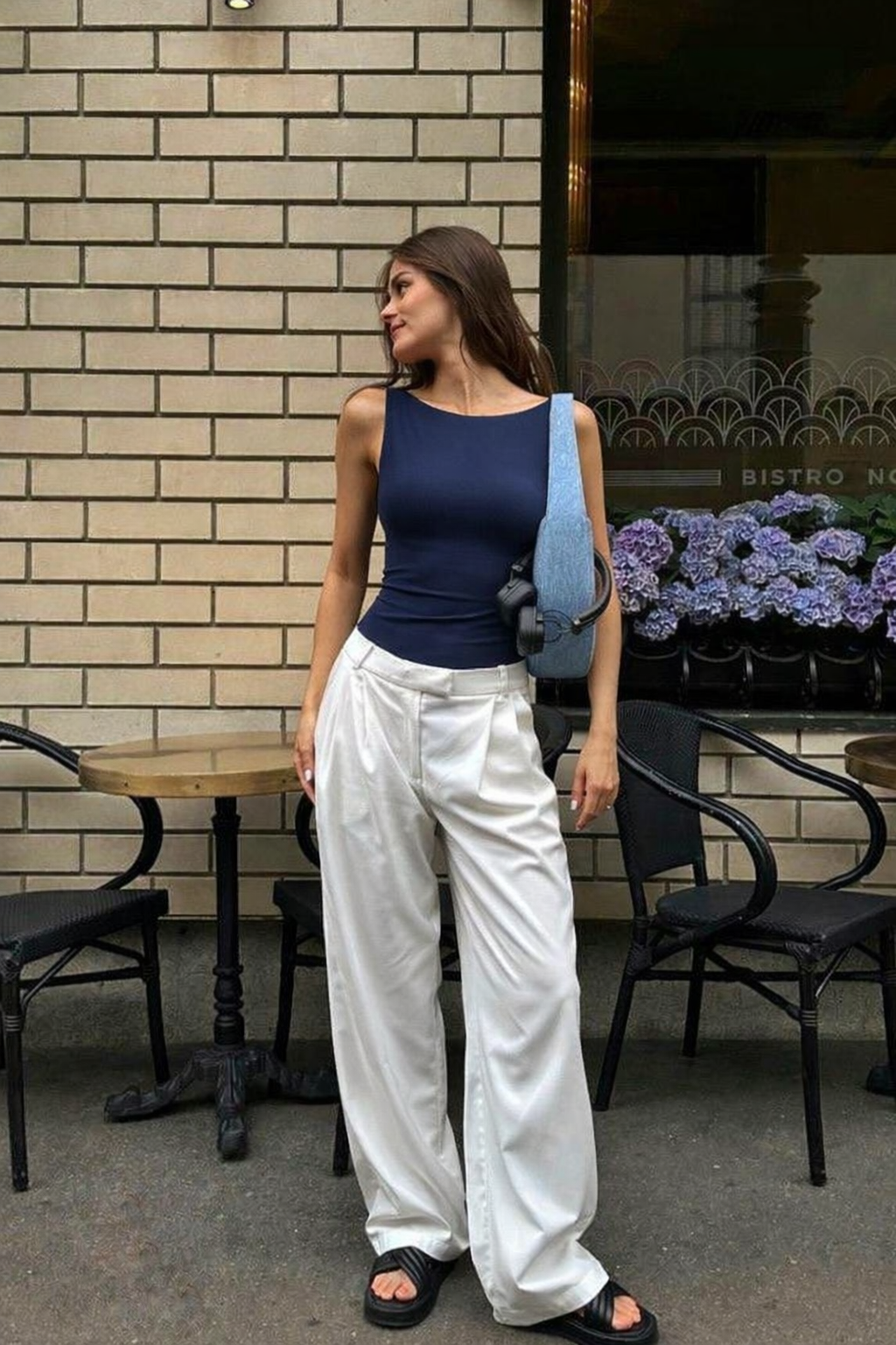 RǏWYÑ | Soft Backless Boat Neck Tank Top