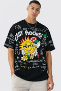 RIWYN Doodle Drift Oversized T-Shirt
