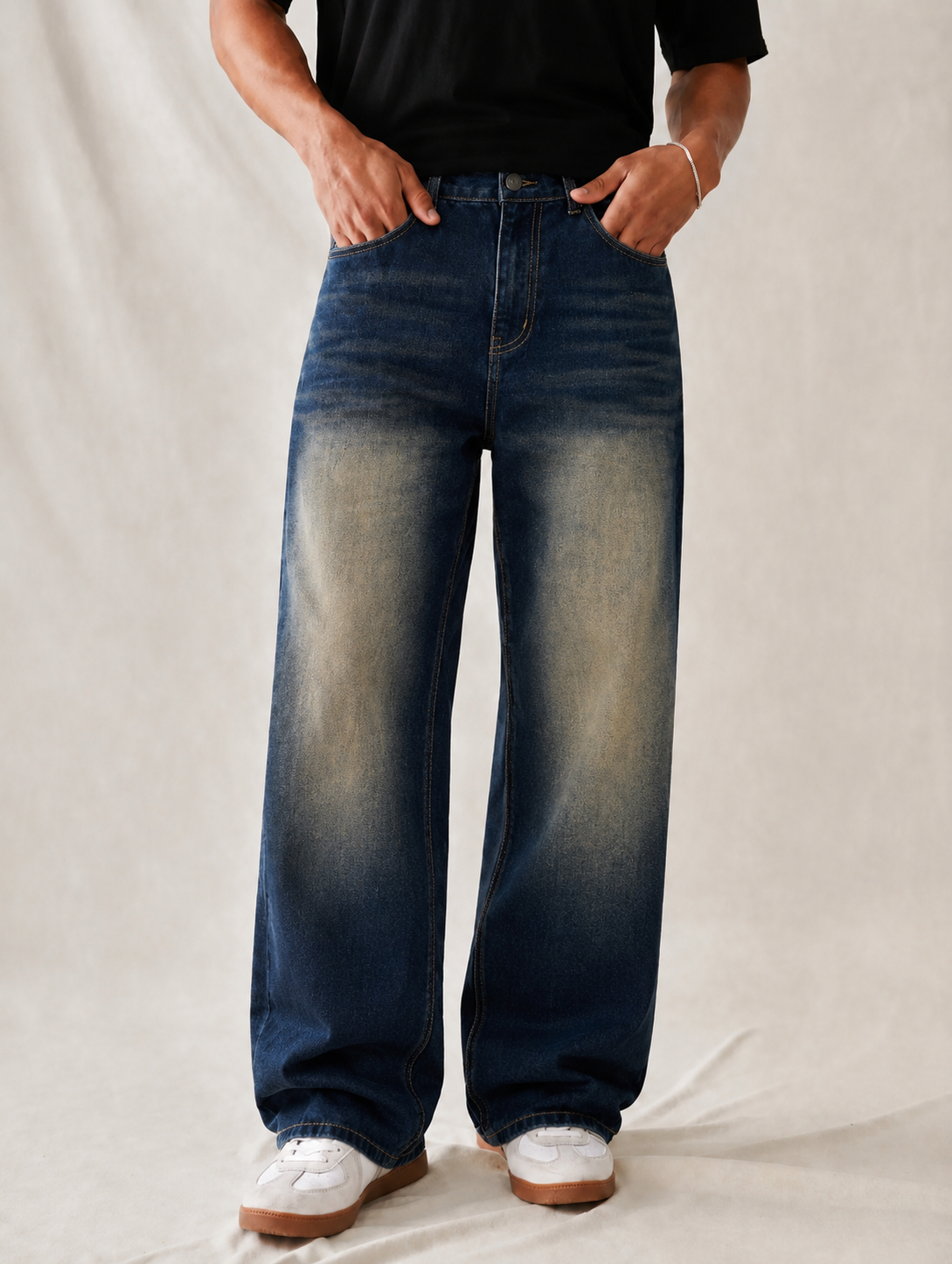 RIWYN Darkwave Raw Straight Leg Jeans