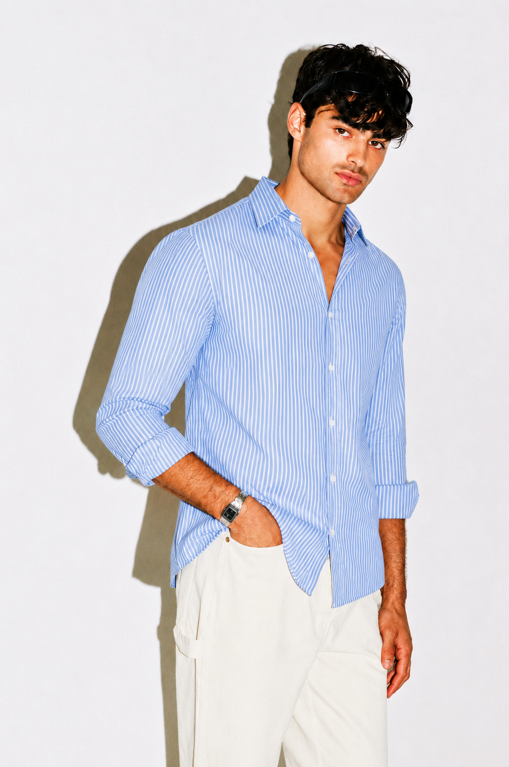 RIWYN Sophisticated Stripe Casual Fit Shirt
