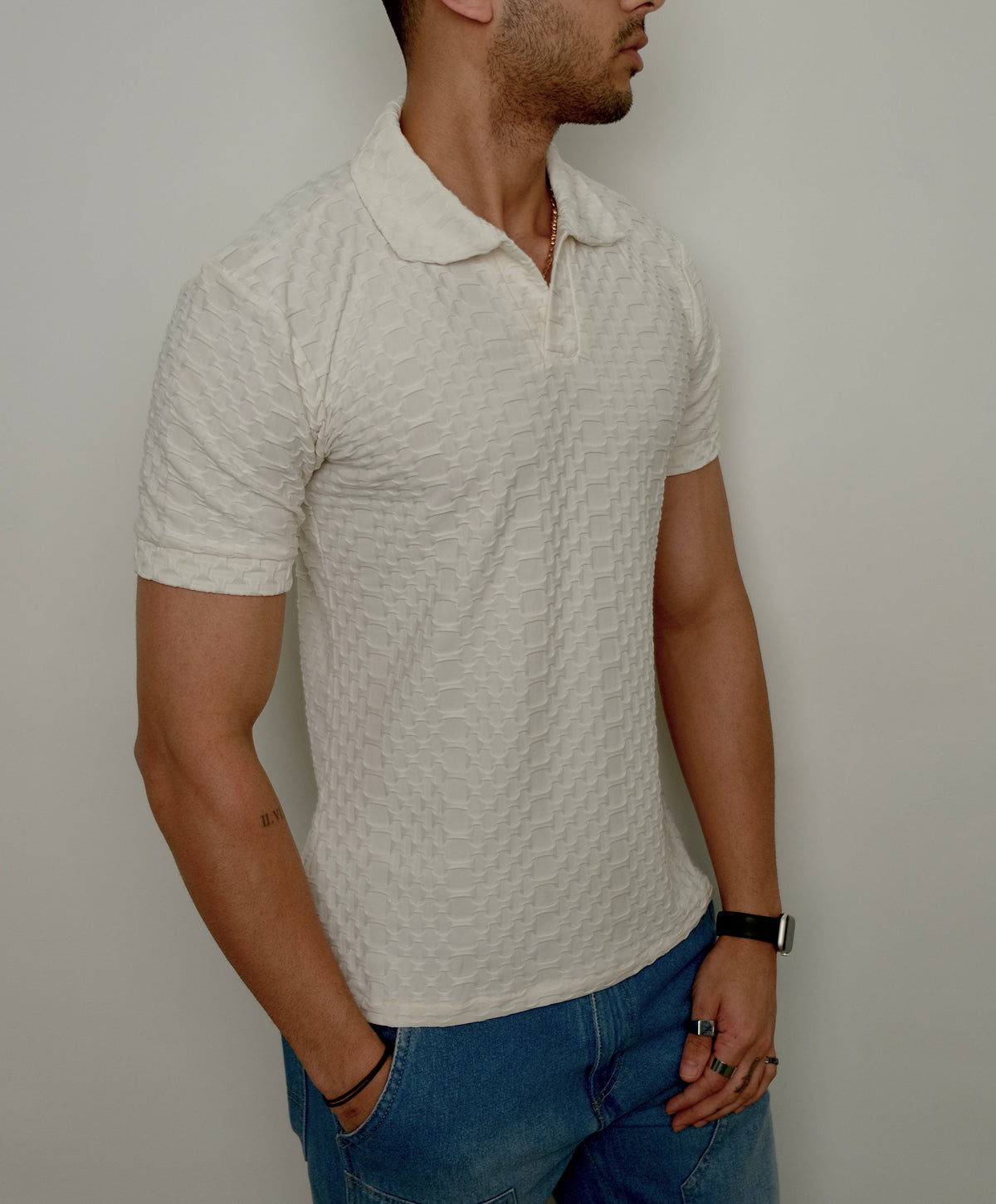 RIWYN Jacquard Elite Polo T-shirt