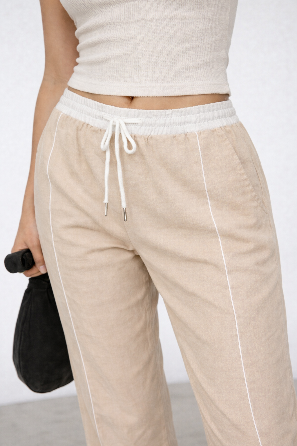 RǏWYÑ | Drawstring Wide Leg Pants