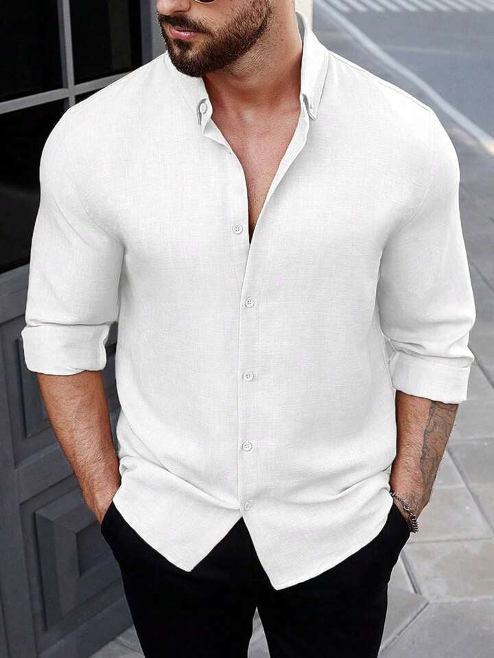 RIWYN Super Soft Linen Long Sleeve Shirt