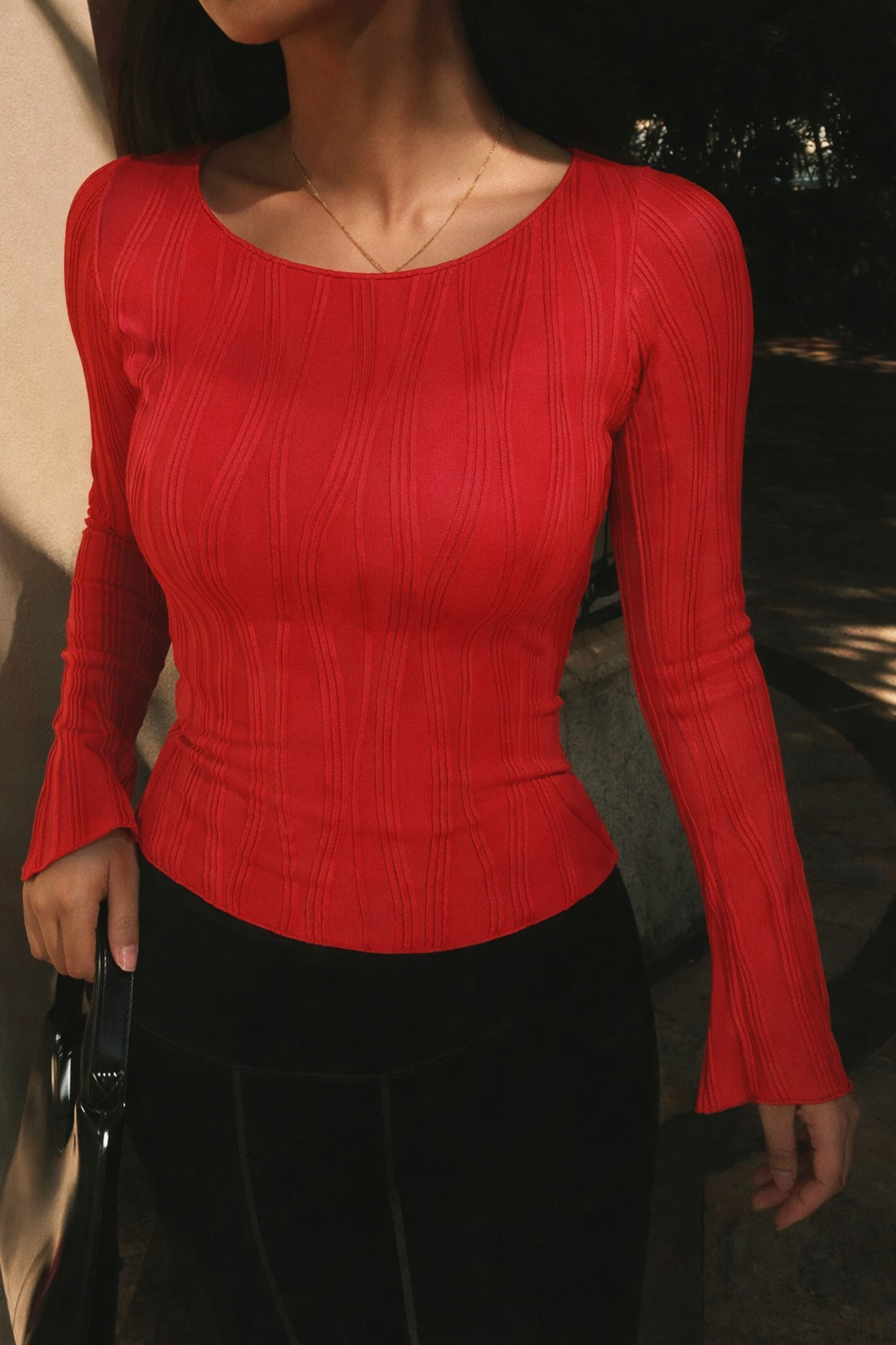 RǏWYÑ | Wavy Aura Full Sleeve Top