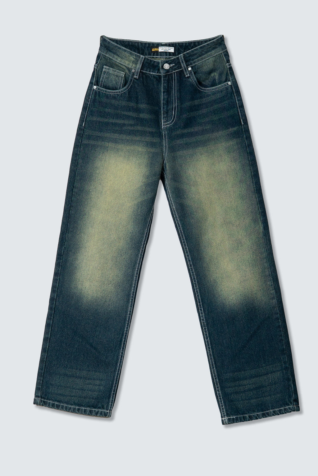 RǏWYÑ | Baddie Vintage Dirty Wash Dad Fit Jeans