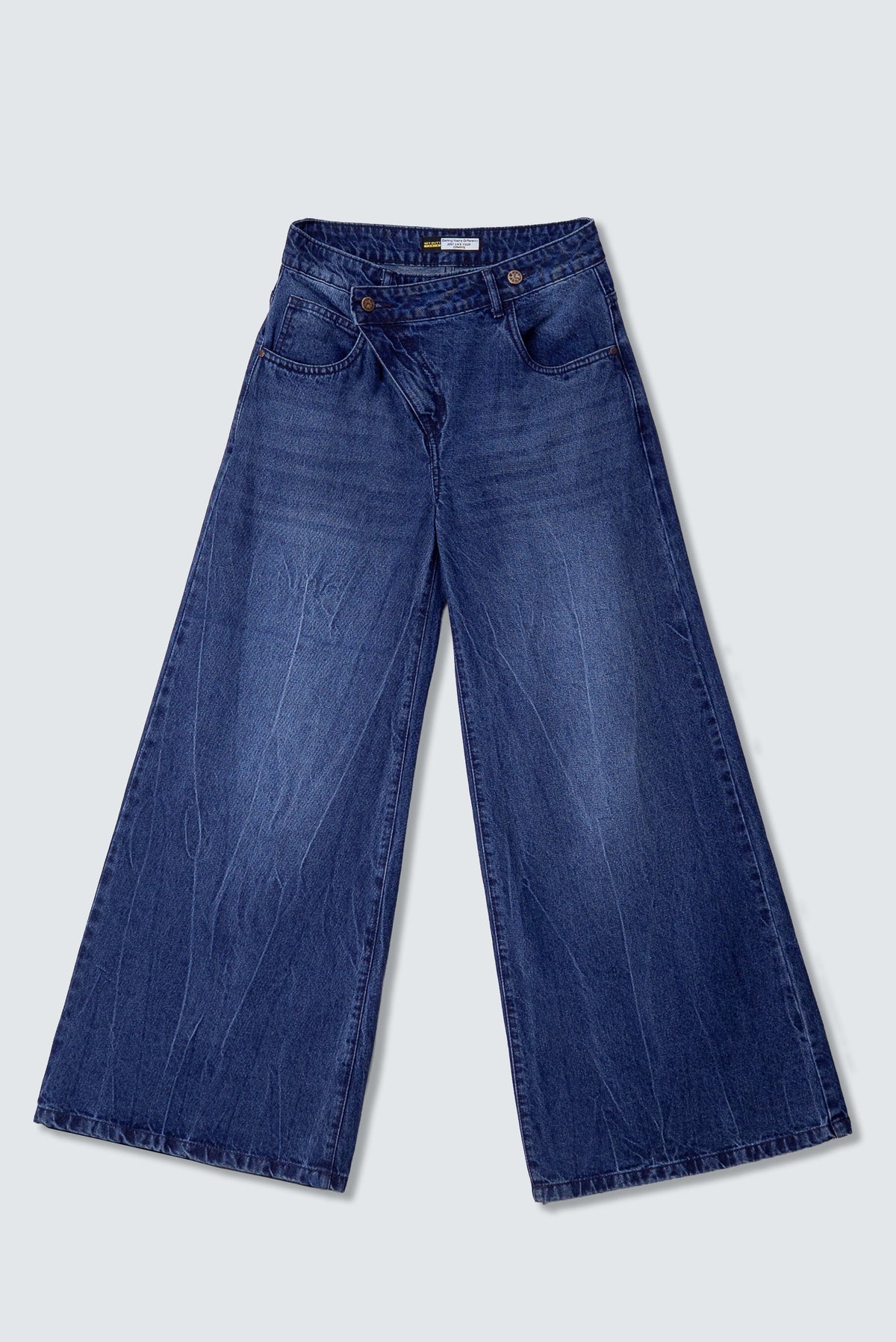 RǏWYÑ | Deconstructed Fly Extra Wide Leg Jeans