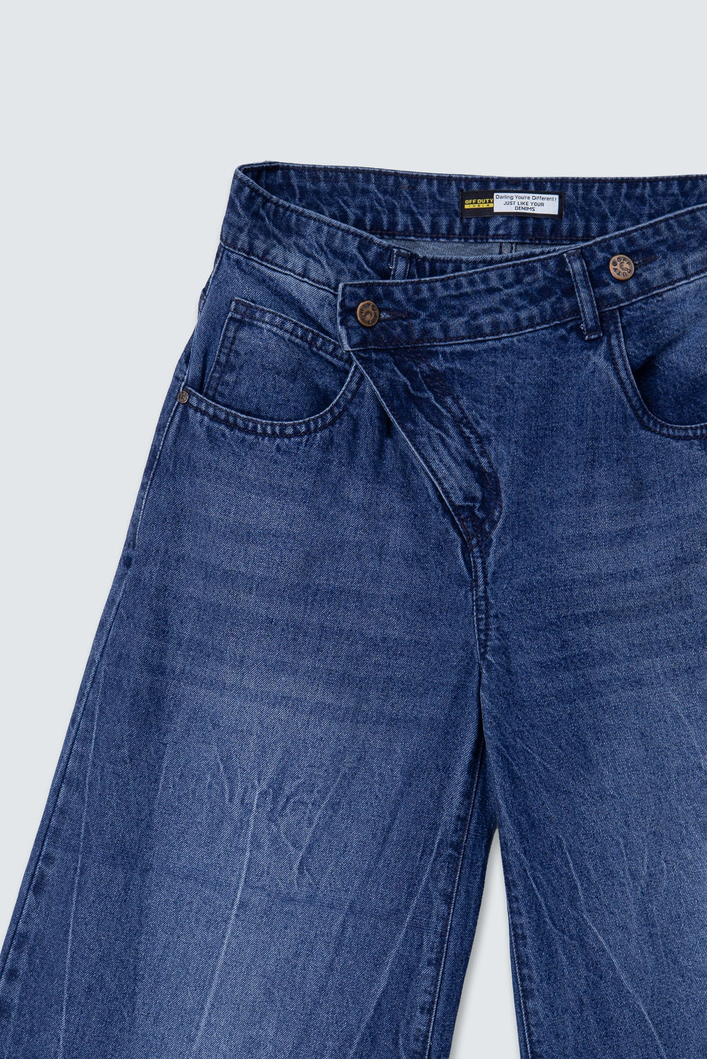 RǏWYÑ | Deconstructed Fly Extra Wide Leg Jeans