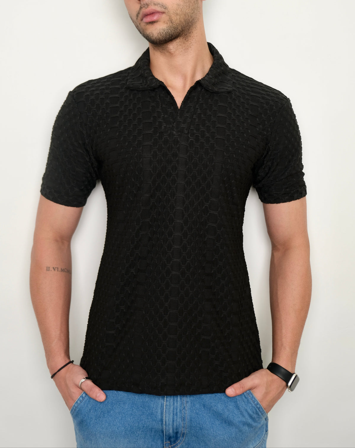 RIWYN Jacquard Elite Polo T-shirt