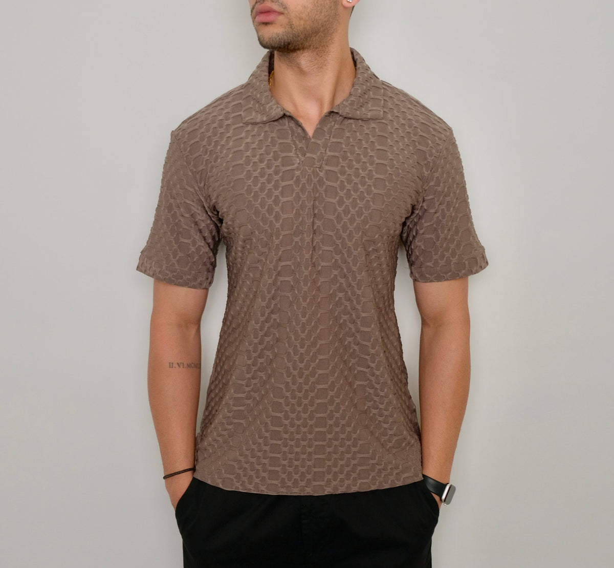 RIWYN Jacquard Elite Polo T-shirt