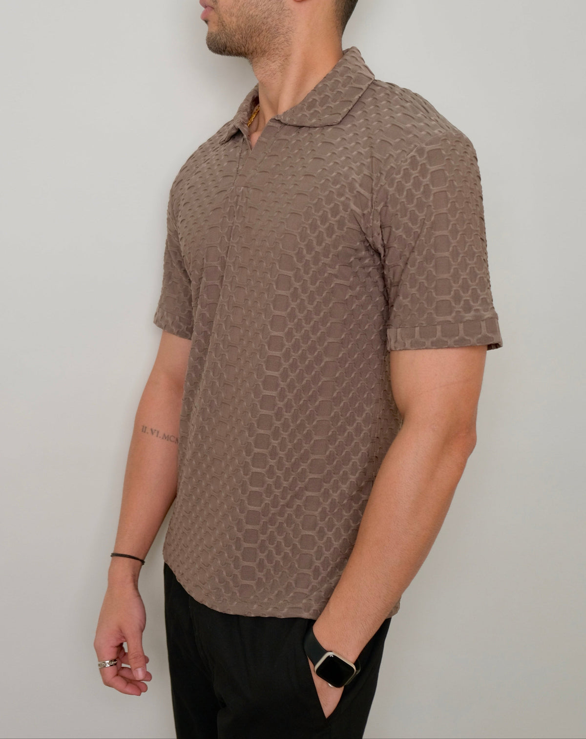 RIWYN Jacquard Elite Polo T-shirt