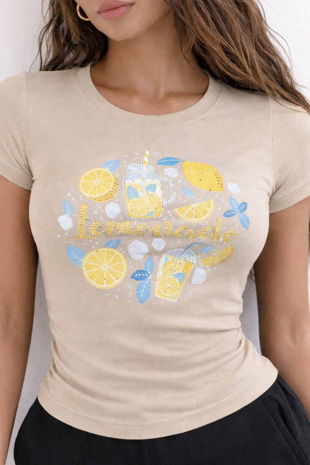 RǏWYÑ | Lemon Splash Baby Tee