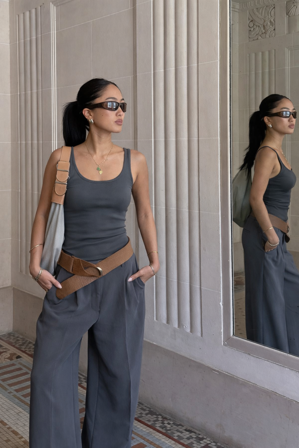 RǏWYÑ | Basic Padded Sleeveless Top