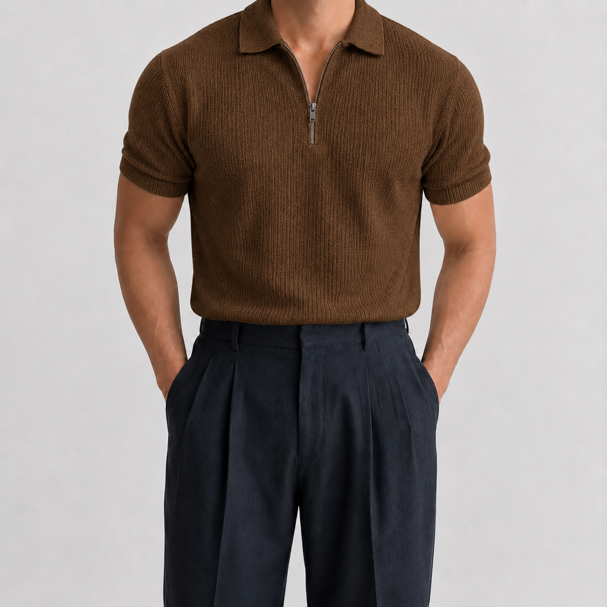 RIWYN Urban Tribe Knit Polo