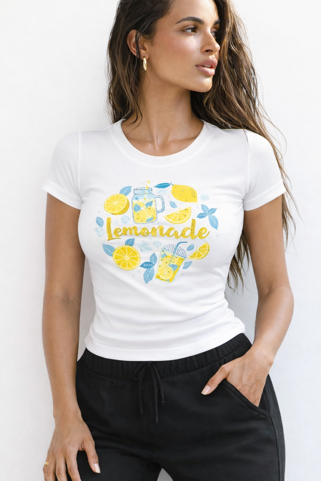 RǏWYÑ | Lemon Splash Baby Tee