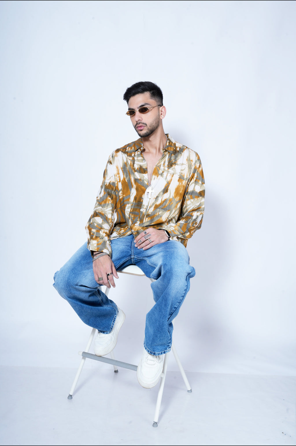 RIWYN Wild Woods Full-Sleeves Print Shirt