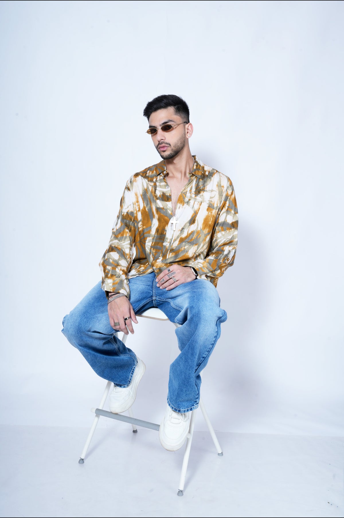 RIWYN Wild Woods Full-Sleeves Print Shirt
