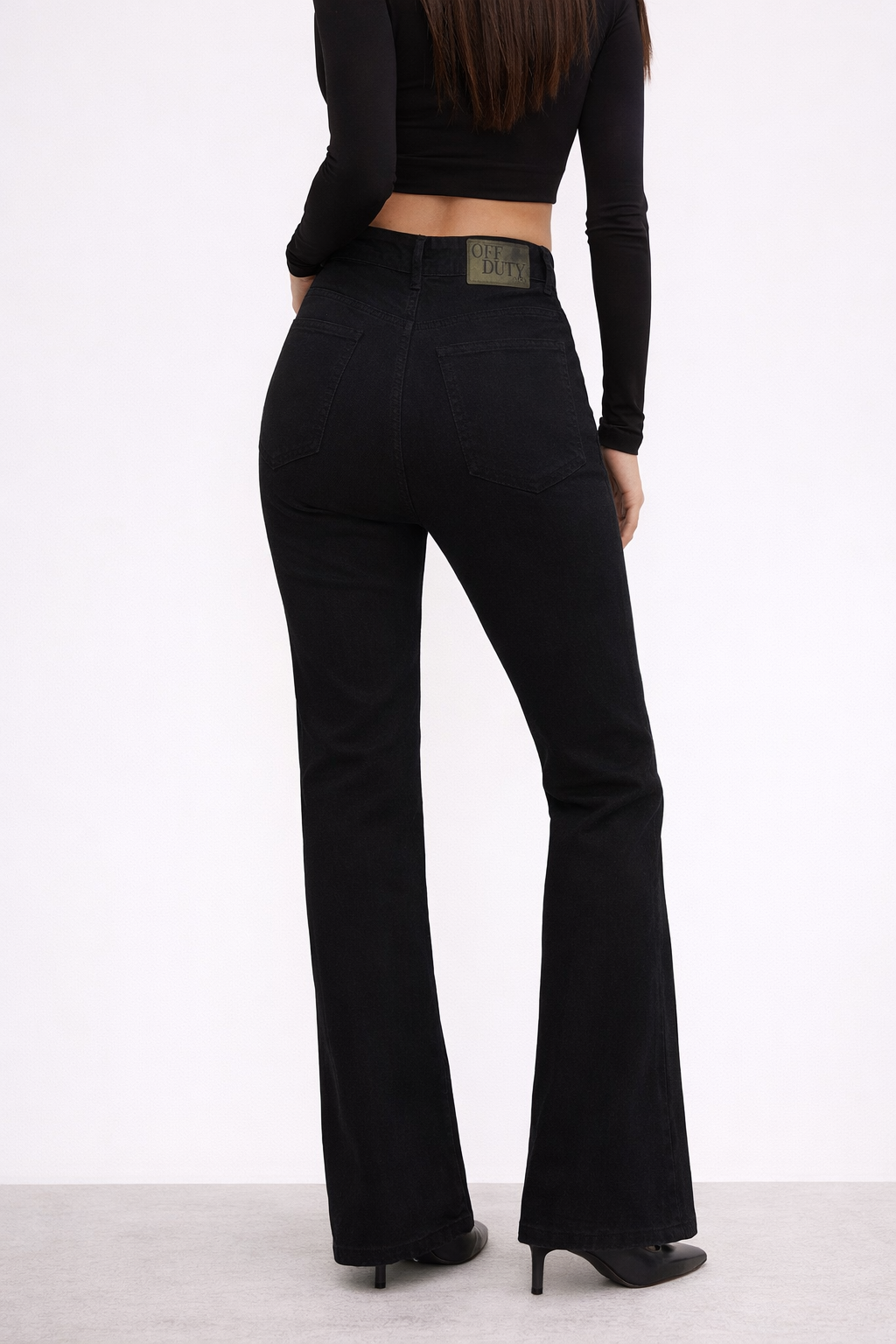 RǏWYÑ | Black Bootcut Flare High Waist Jeans