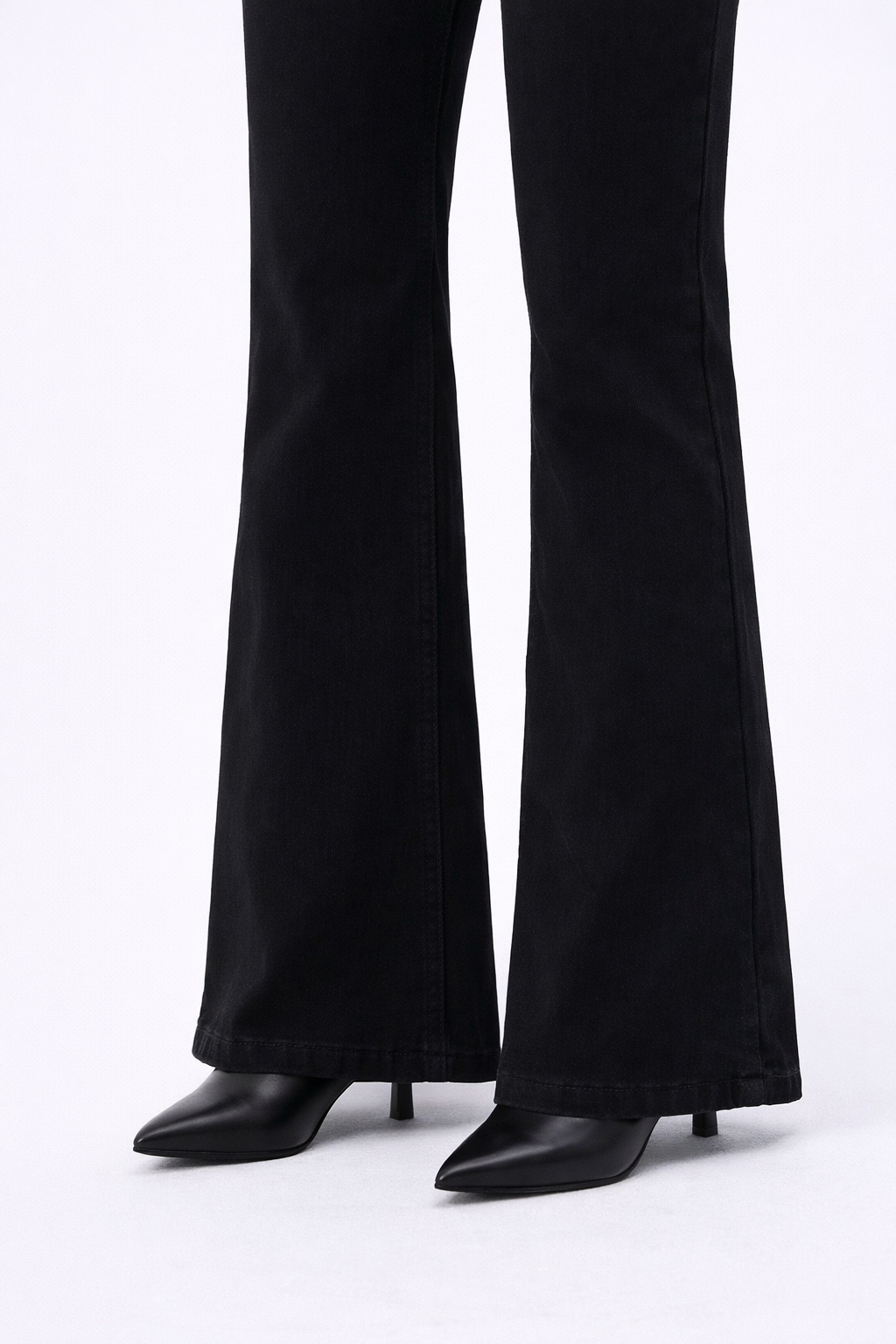 RǏWYÑ | Black Bootcut Flare High Waist Jeans