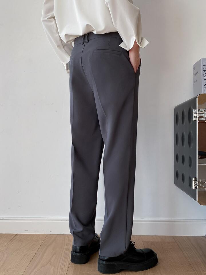 RIWYN Men Semi Formal Straight Fit Korean Pants