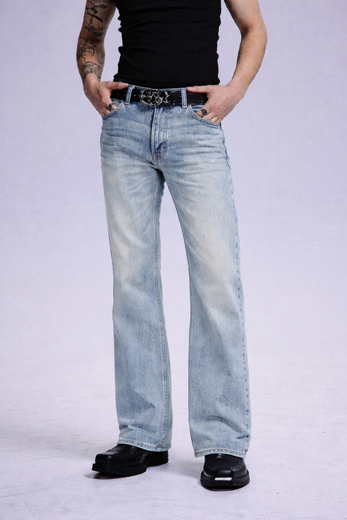 RIWYN Blue Hype Wash Bootcut Jeans