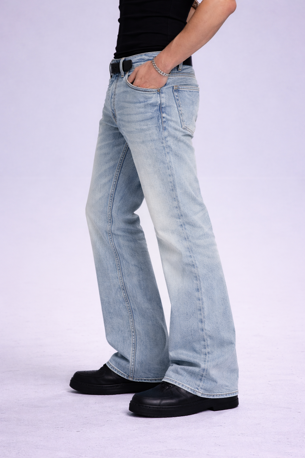 RIWYN Blue Hype Wash Bootcut Jeans