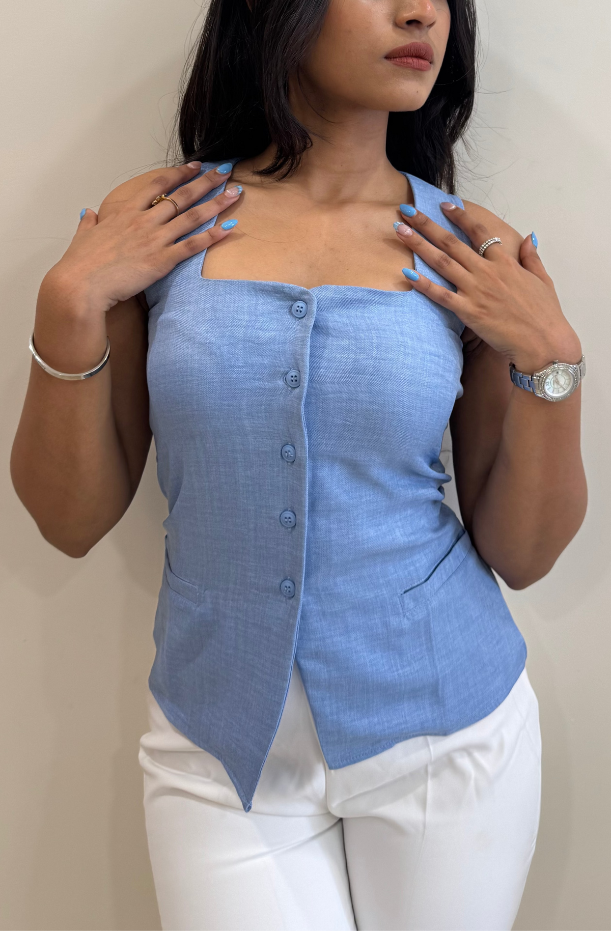 RǏWYÑ | Square Neck Vest Top