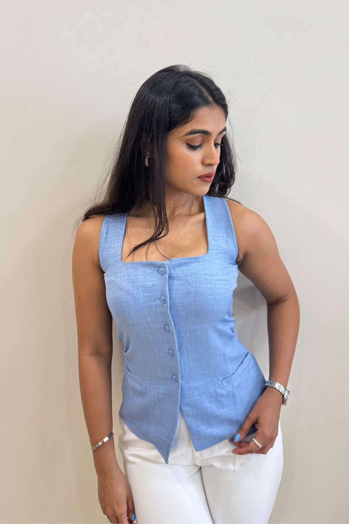 RǏWYÑ | Square Neck Vest Top
