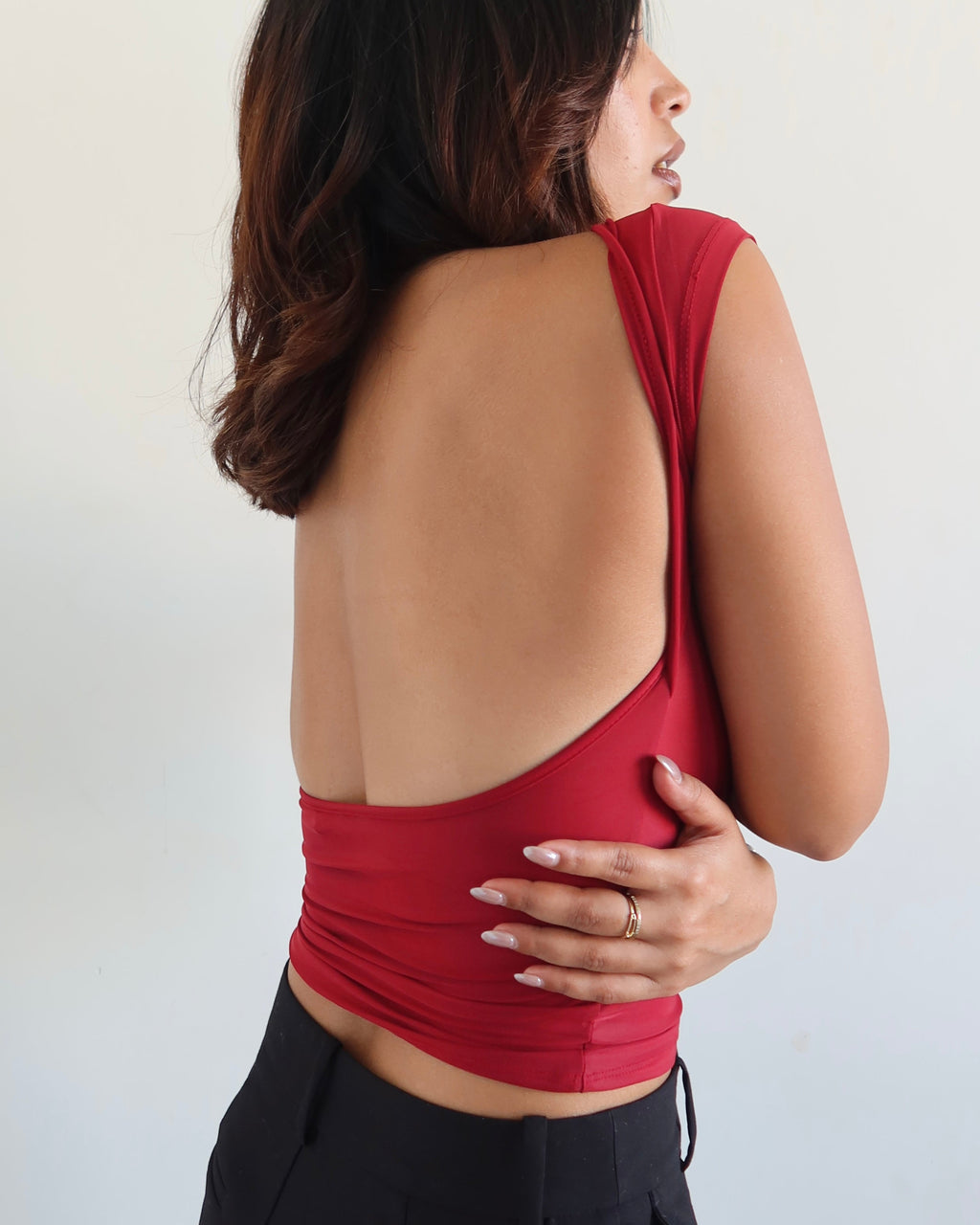 RǏWYÑ | Scoop Back Fitted Top