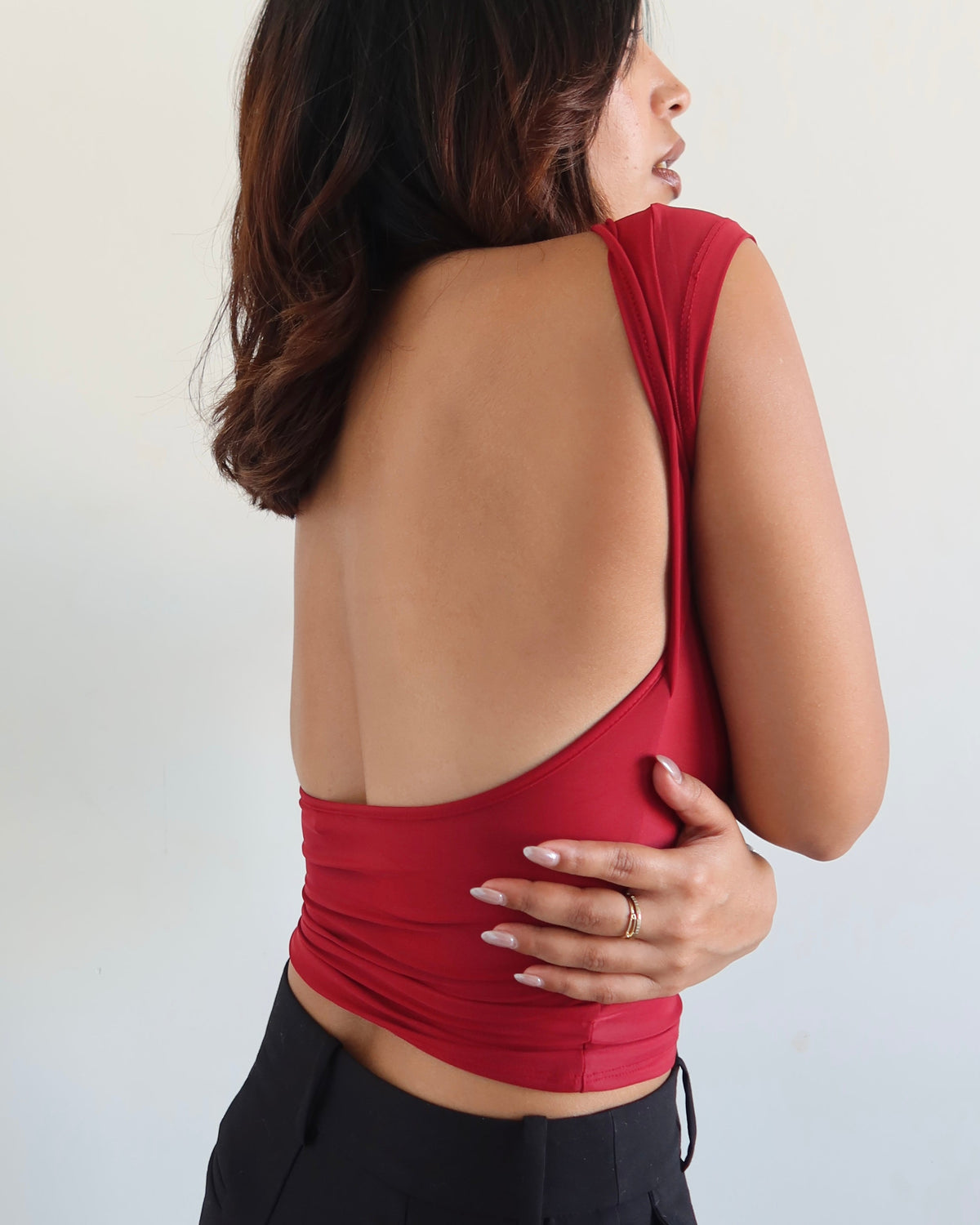 RǏWYÑ | Scoop Back Fitted Top
