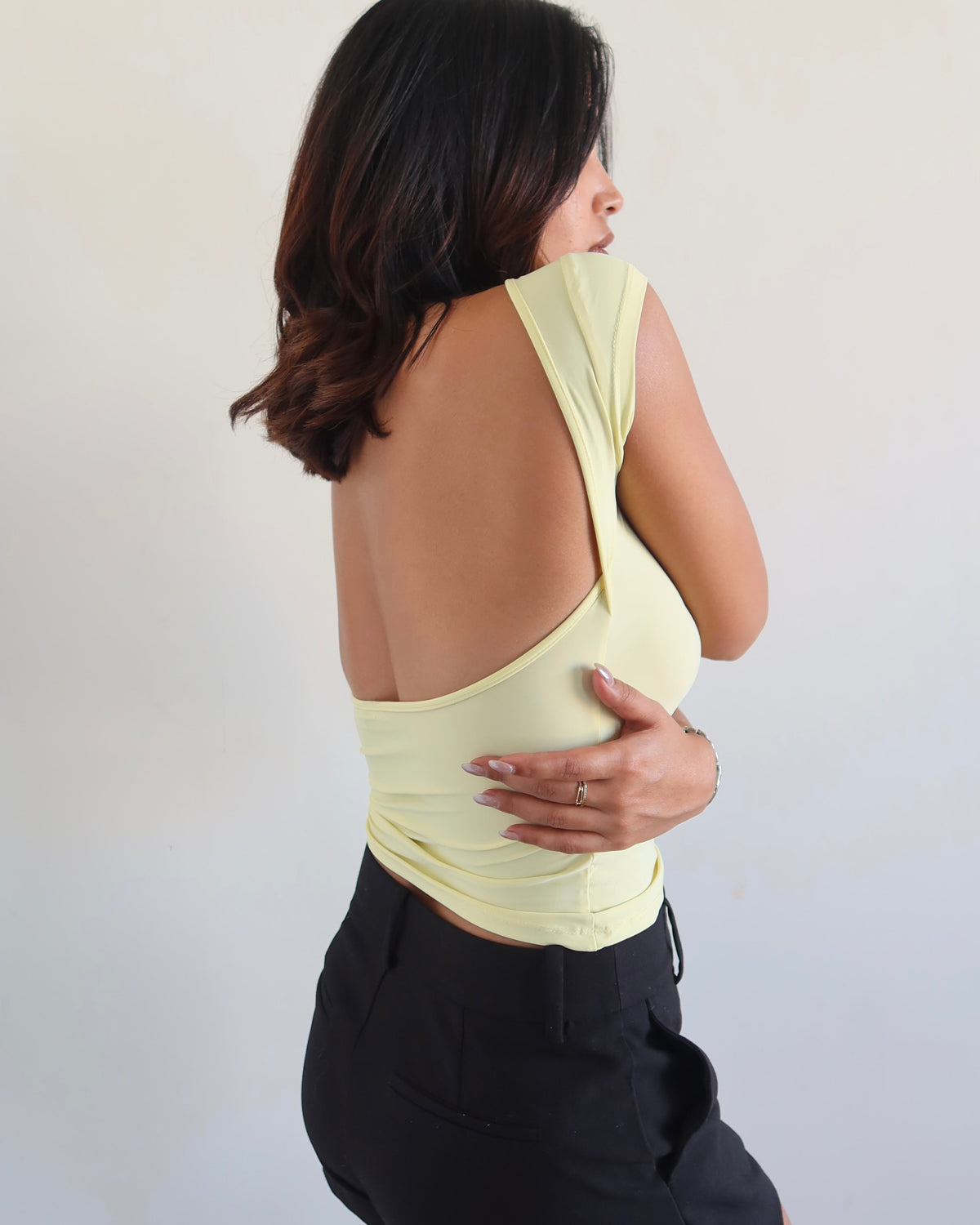 RǏWYÑ | Scoop Back Fitted Top