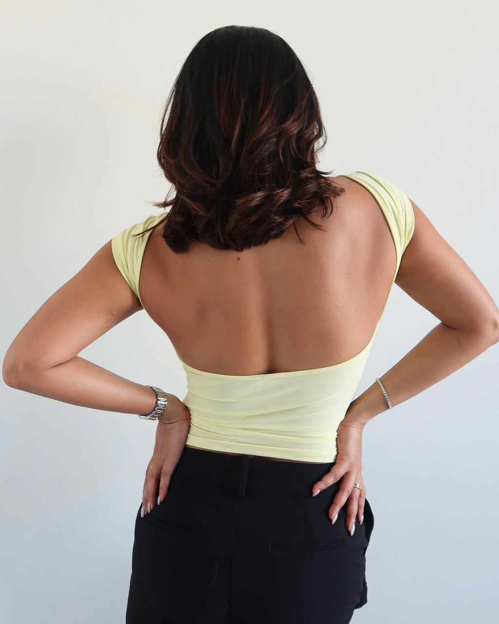 RǏWYÑ | Scoop Back Fitted Top